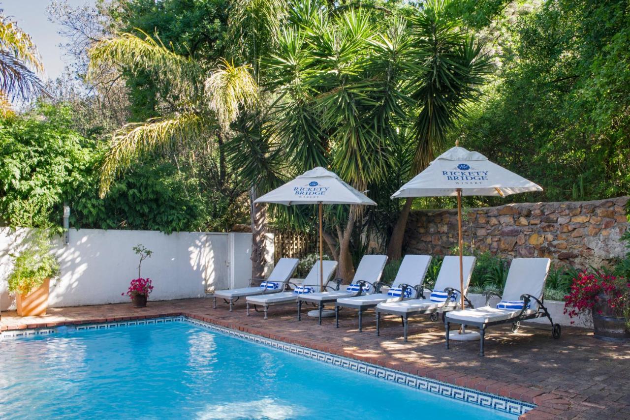 Rickety Bridge Manor House Guest House Franschhoek Bagian luar foto